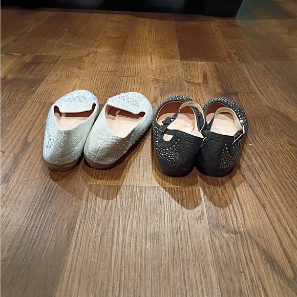 Girls Size 2 Sparkle Flats Bundle ✨ Sequins & Glitter | 2 Pairs for 1 Price - Picture 3 of 6